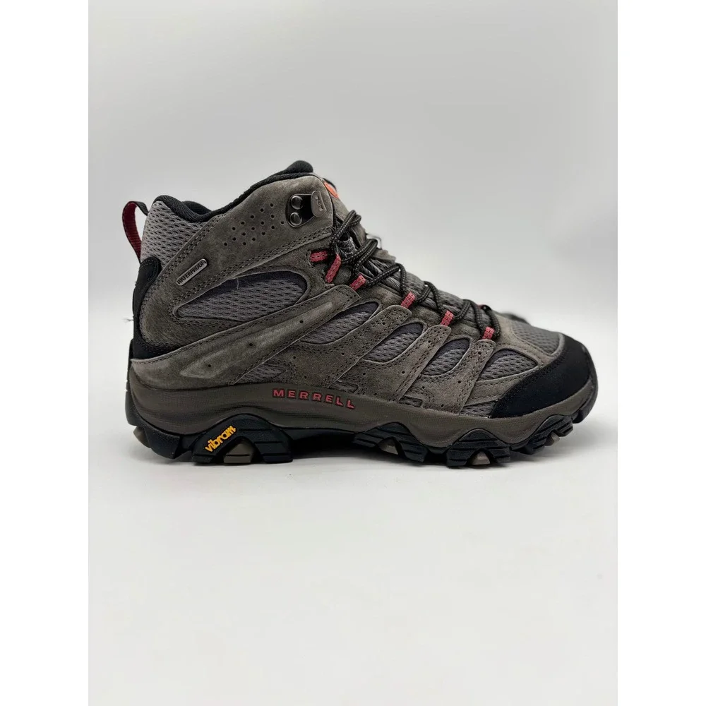 Merrell Moab 3 Mid WP Mens 9.5 Hiking Boots Beluga Grey Waterproof New w/ Box
